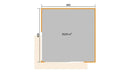 Weka Gartenhaus Amberley, 400x400, Naturbelassen