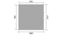 Weka Doppelcarport 609, 576x591, Grün imprägniert