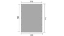 Weka Doppelcarport 609, 576x784, Grün imprägniert