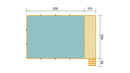 Weka Pool Adria, 416x644, Grün imprägniert