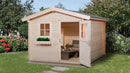 Weka Gartenhaus Blumberg 106, 250x250, Naturbelassen