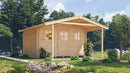 Weka Gartenhaus Blumberg 110, 380x500, Naturbelassen