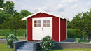 Weka Gartenhaus Blackmount 122, 301x295, Schwedenrot