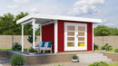 Weka Gartenhaus Marlo 126, 442x241, Schwedenrot
