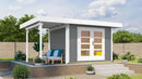 Weka Gartenhaus Marlo 126, 442x301, Carbongrau