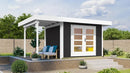 Weka Gartenhaus Marlo 126, 442x301, Anthrazit