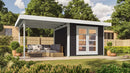 Weka Gartenhaus Marlo 126, 590x301, Anthrazit
