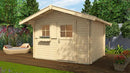 Weka Gartenhaus Blumberg 131, 250x250, Naturbelassen