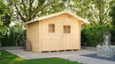 Weka Gartenhaus Blumberg 131, 300x250, Naturbelassen