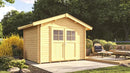 Weka Gartenhaus Blumberg 132, 300x250, Naturbelassen