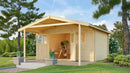 Weka Gartenhaus Blumberg 136, 380x500, Naturbelassen