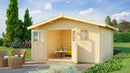 Weka Gartenhaus Blumberg 136, 380x380, Naturbelassen
