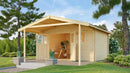 Weka Gartenhaus Blumberg 136, 380x580, Naturbelassen