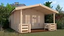 Weka Weekendhaus Bornio 137, 380x500, Naturbelassen