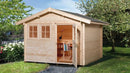 Weka Gartenhaus Blumberg 139, 300x250, Naturbelassen