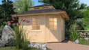 Weka Gartenhaus Waroona 149, 238x238, Naturbelassen