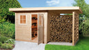 Weka Gartenhaus Blackmount 170, 445x300, Naturbelassen