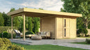 Weka Gartenhaus Kingston 172, 530x241, Naturbelassen