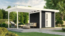 Weka Gartenhaus Softline Kingston 172, 530x241, Anthrazit