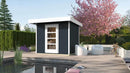Weka Gartenhaus Kingston wekaLine 172, 235x241, Anthrazit