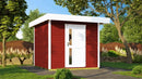 Weka Gartenhaus Softline Kingston 172, 235x301, Schwedenrot