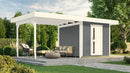 Weka Gartenhaus Softline Kingston 172, 530x301, Carbongrau