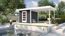 Weka Gartenhaus Kingston wekaLine 172, 590x301, Anthrazit