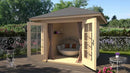 Weka Gartenhaus Weston 177, 238x238, Naturbelassen