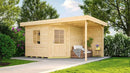 Weka Gartenhaus Winton 213, 396x238, Naturbelassen