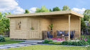 Weka Gartenhaus Winton 213, 585x278, Naturbelassen