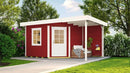 Weka Gartenhaus Winton 213, 396x238, Schwedenrot