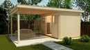 Weka Schiebetürhaus Stockton 225, 500x299, Naturbelassen