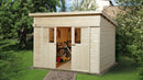 Weka Schiebetürhaus Stockton 225, 295x215, Naturbelassen