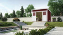 Weka Schiebetürhaus Stockton 225, 295x299, Schwedenrot
