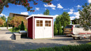 Weka Gartenhaus Blackmount 227, 205x209, Schwedenrot