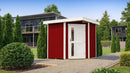 Weka Gartenhaus Blackmount Angle 229, 209x205, Schwedenrot