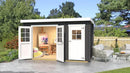 Weka Gartenhaus Vaduz 254, 250x370, Anthrazit
