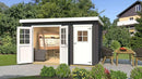 Weka Gartenhaus Vaduz 254, 370x250, Carbongrau