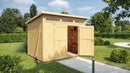 Weka Gartenhaus Limmen 264, 295x239, Naturbelassen
