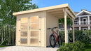 Weka Gartenhaus Bunbury 321, 369x250, Naturbelassen