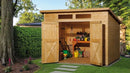 Weka Gartenhaus Limmen 325, 299x250, Eiche hell lasiert