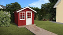 Weka Schwedenhaus Skara 410, 252x248, Schwedenrot
