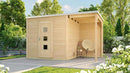 Weka Gartenhaus Granby wekaLine 413, 400x250, Naturbelassen