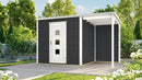 Weka Gartenhaus Granby wekaLine 413, 400x250, Anthrazit