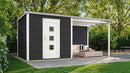 Weka Gartenhaus Granby wekaLine 413, 596x300, Anthrazit