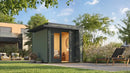 Weka Gartenhaus Amberley, 250x250, grüngrau/anthrazit