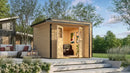 Weka Gartenhaus Amberley, 300x300, Naturbelassen