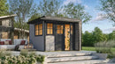 Weka Gartenhaus Amberley, 300x300, grau/anthrazit