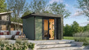 Weka Gartenhaus Amberley, 300x300, grüngrau/anthrazit