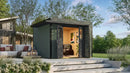 Weka Gartenhaus Amberley, 300x300, grüngrau/anthrazit